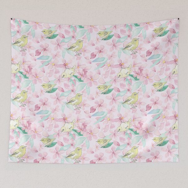 Item preview, Little Green Birds, pink designed and sold by Jayne E.