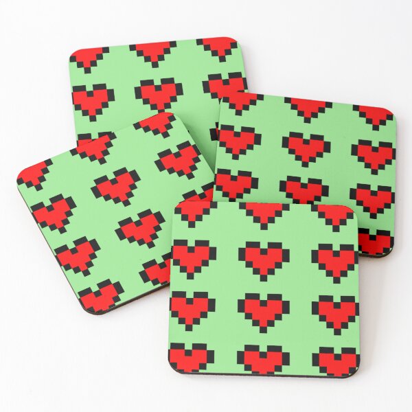 Item preview, 12 Pixel Hearts - Red designed and sold by boscioguidena.