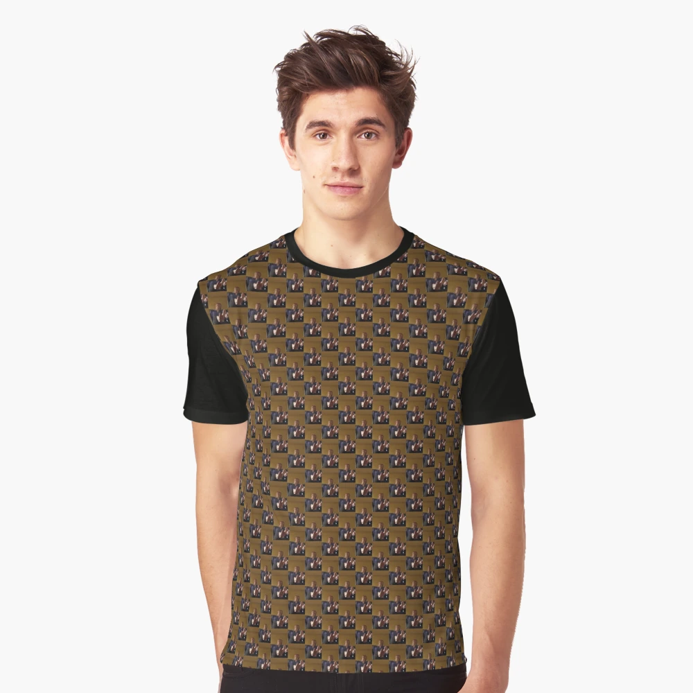 Louis Vuitton black Monogram Wave Scarf T-Shirt