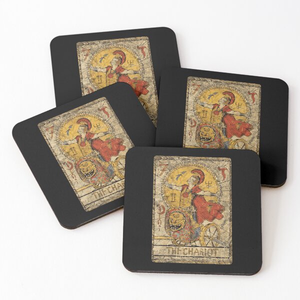 Item preview, Tarot Card The Chariot (vintage distressed design) designed and sold by siggyspatsky.