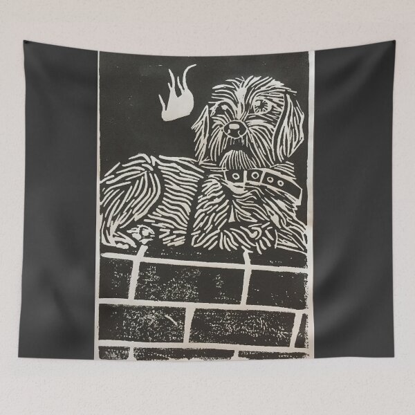 Item preview, Dog by the Fire designed and sold by MediocreCreator.