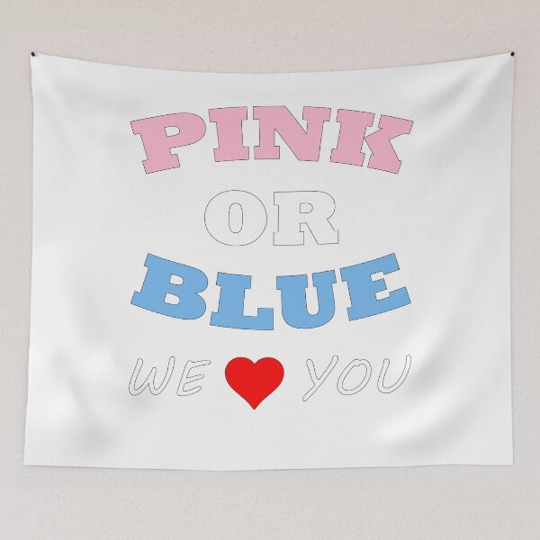 Item preview, Pink Or Blue We Love You Baby Shower Heart Gender Reveal Party Mens Womens T Shirt You Baby Shower Gender Reveal Party Mens Womens T Shirt Funny Cute Gift designed and sold by arcadetoystore.