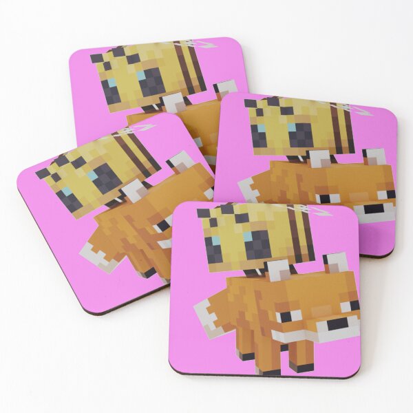 Item preview, Minecraft Bee and Fox designed and sold by boscioguidena.