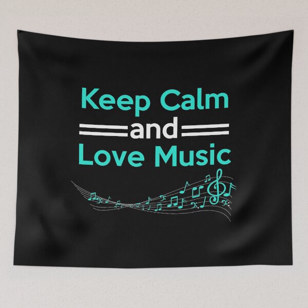 Item preview, KEEP CALM AND LOVE MUSIC designed and sold by antipatic.