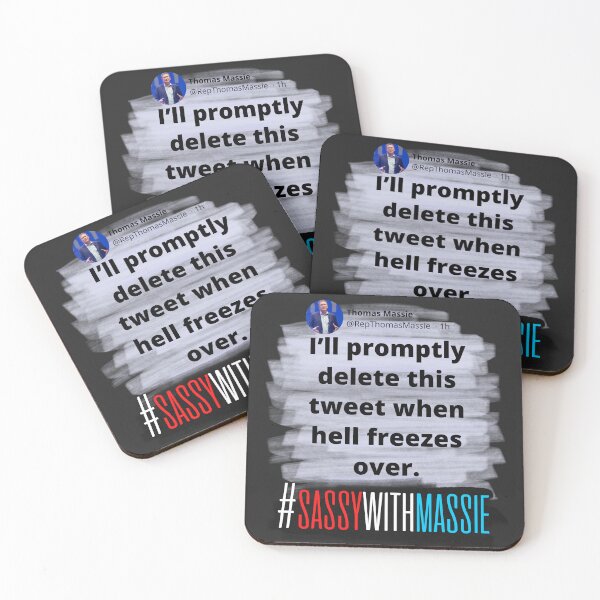 Item preview, "I'll delete this tweet..." - #SassieWithMassie Tweet - Congressman Thomas Massie designed and sold by v3services.