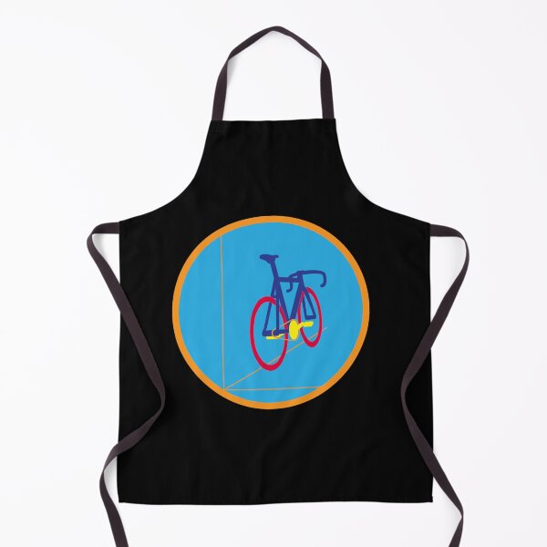 Item preview, Pop Art Dark Blue Frame Leaning Bicycle Sticker designed and sold by marisannogm.