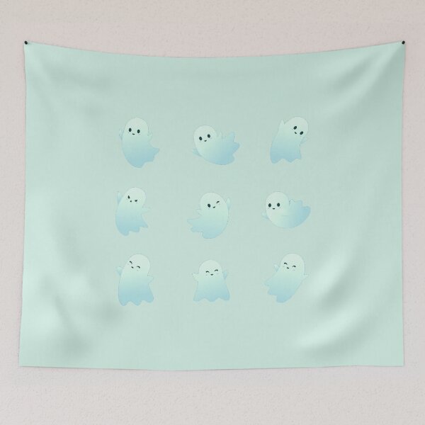 Item preview, Kawaii Ghosts Pack Blue designed and sold by everything4eva.