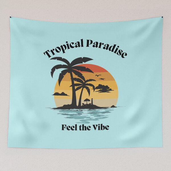 Item preview, Tropical Paradise - Feel the Vibe designed and sold by MugsAndDuds.