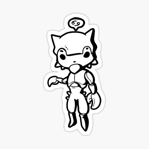 Item preview, Zodiac - Cancrin sticker designed and sold by nitsuga89.
