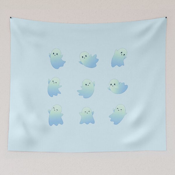 Item preview, Kawaii Ghosts Pack Blue designed and sold by everything4eva.