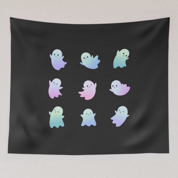 Item preview, Kawaii Ghosts Pack Purple Blue Tones designed and sold by everything4eva.