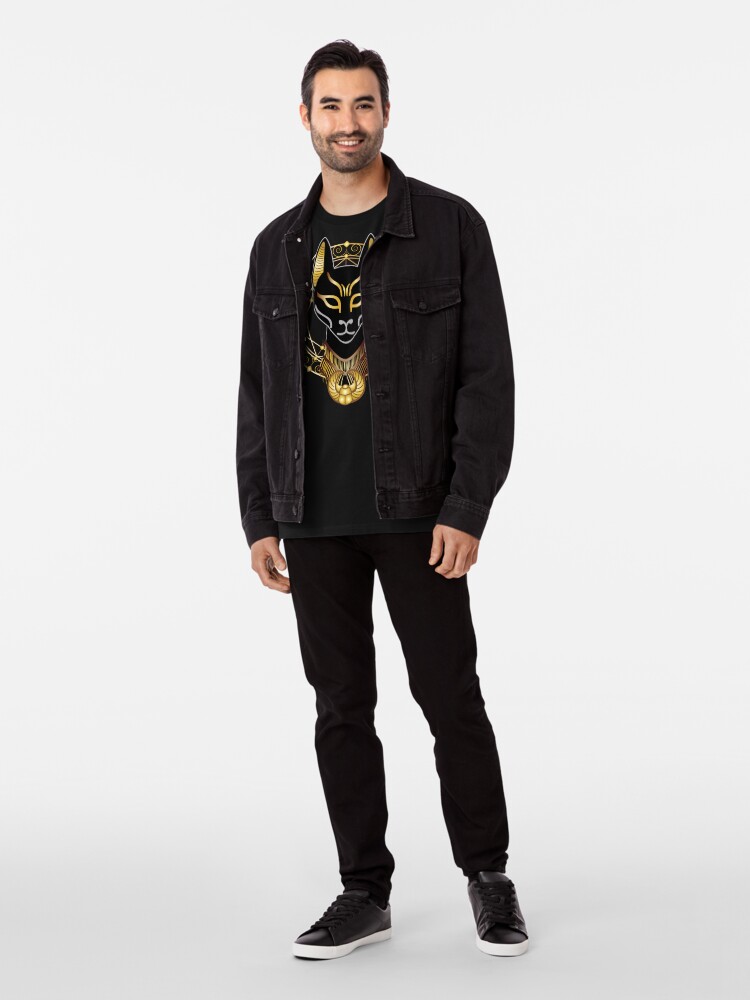 Alternate view of Golden Bastet Premium T-Shirt