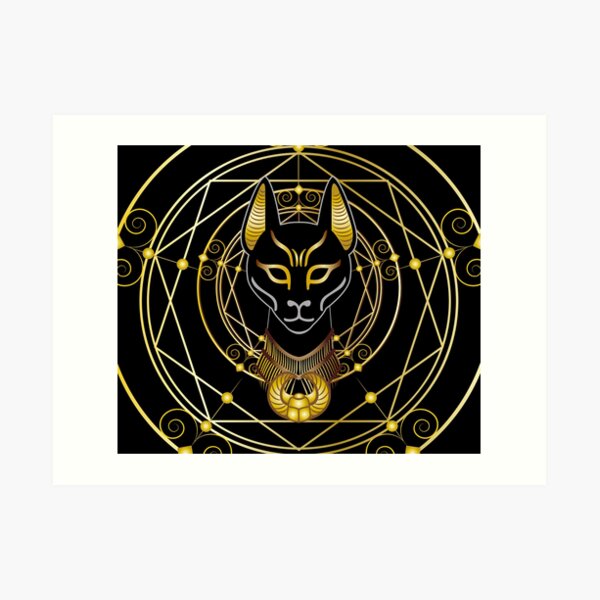 Golden Bastet Art Print