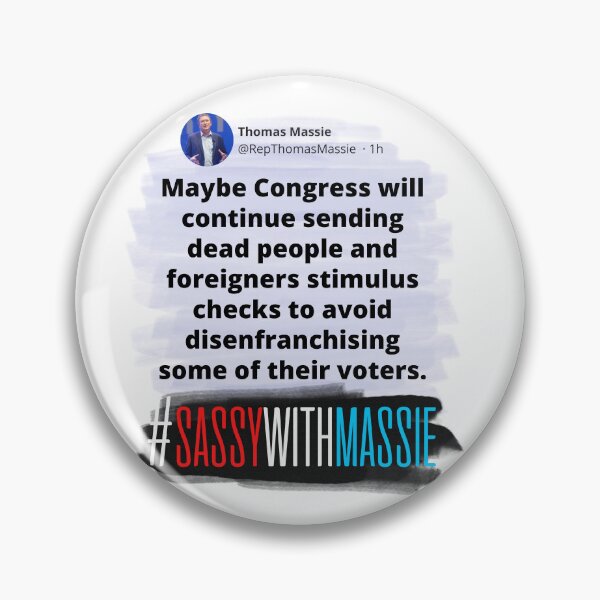 Item preview, "Stimulus" - #SassieWithMassie Tweet - Congressman Thomas Massie designed and sold by v3services.