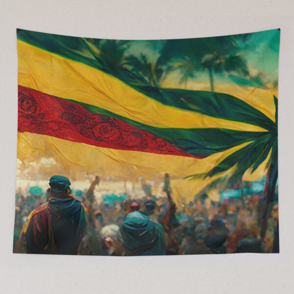 Item preview, Reggae Party Banner designed and sold by YoDrello.