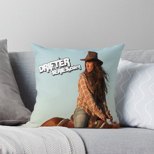 Item preview, Official DrifterSeries.com Character Throw Pillow designed and sold by Wastelander01.