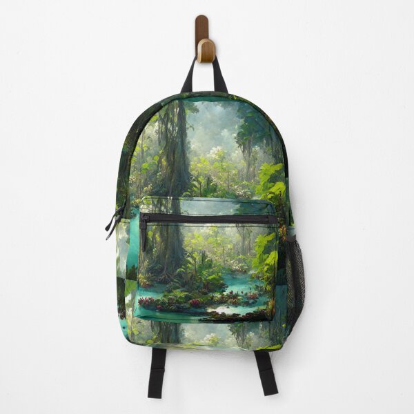 Item preview, Lagoon Deep in the Rainforest Digital Painting designed and sold by RadicalWombat.