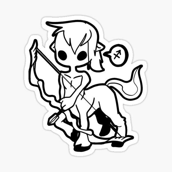 Item preview, Zodiac - Sagittin sticker designed and sold by nitsuga89.