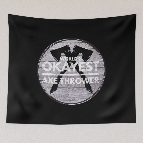 Item preview, World's Okayest Axe Throwing Vintage Graphic designed and sold by Joaraalberg.