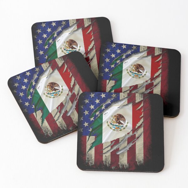 Item preview, Mexican Flag And Eagle American Grown Mexican roots tree Mounted designed and sold by EllenKarl.