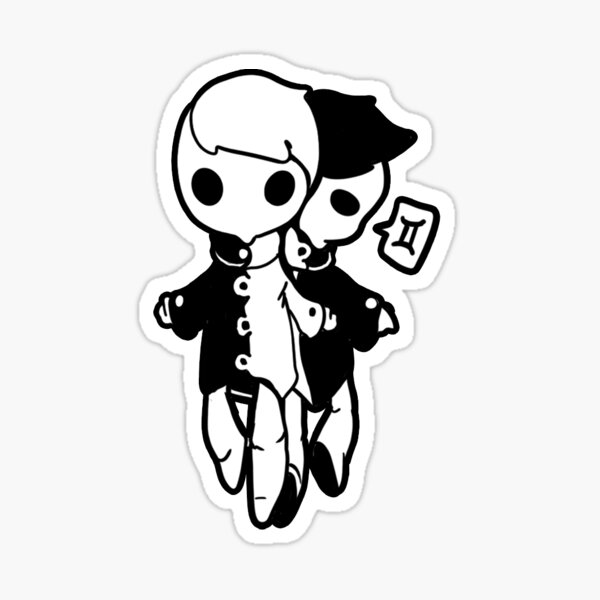 Item preview, Zodiac - Geminin sticker designed and sold by nitsuga89.