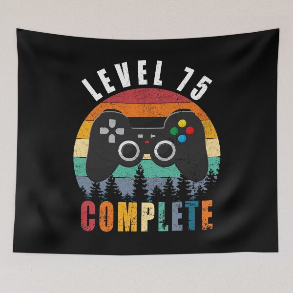 Item preview, Level 75 Complete Retro Vintage 75th Birthday Gift For Gamer designed and sold by PansyBoyd.