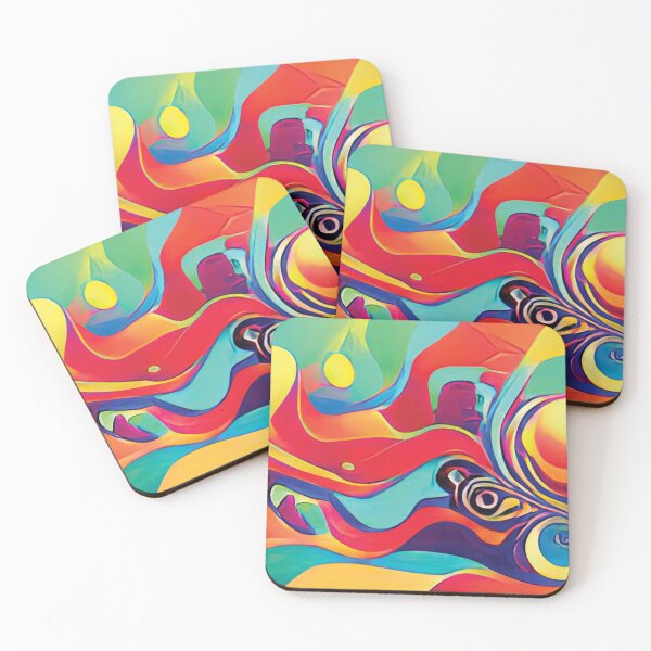 Item preview, Vibrant Life Abstract Digital Paintings designed and sold by ThinkFun! Design.
