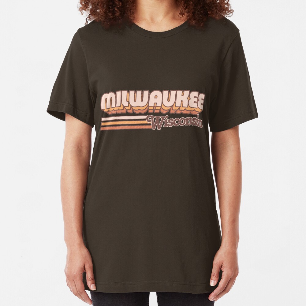 Milwaukee, WI | City Stripes Slim Fit T-Shirt