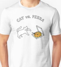 CAT vs. PIZZA Slim Fit T-Shirt