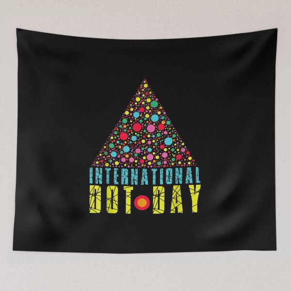 Item preview, Colorful Pattern Triangle September International Dot Day designed and sold by Joaraalberg.