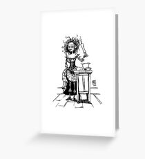 Mrs Lovett - Sweeney Todd Greeting Card
