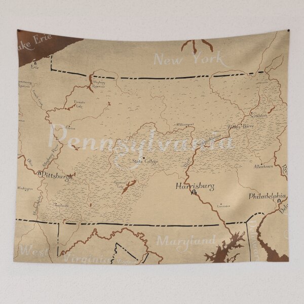 Item preview, Pennsylvania Fantasy Map designed and sold by Tim McLaughlin.