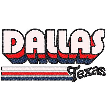 Artwork thumbnail, Dallas, TX | City Stripes by retroready