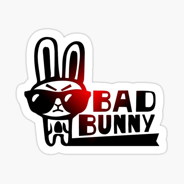 "Bad Bunny logo design rapper and singer from Puerto Rico ronron