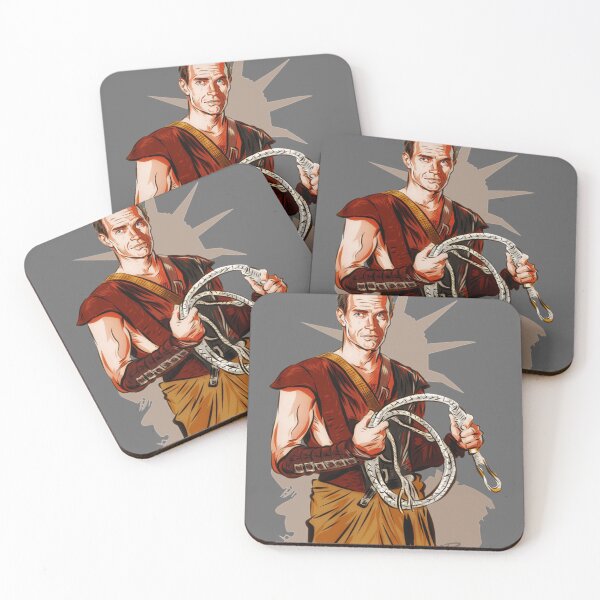 Item preview, Charlton Heston - An illustration by Paul Cemmick designed and sold by SavannaHills.