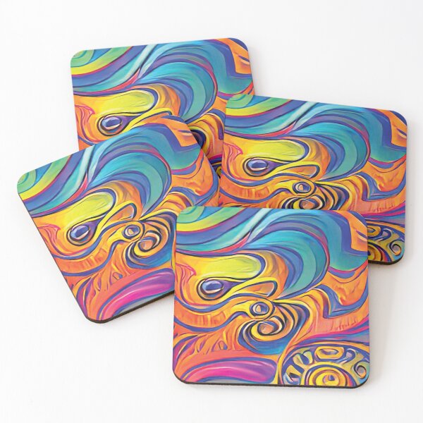 Item preview, Vibrant Life Abstract Digital Paintings designed and sold by ThinkFun! Design.