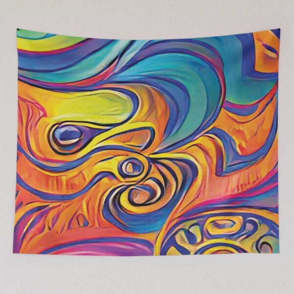 Item preview, Vibrant Life Abstract Digital Paintings designed and sold by ThinkFun! Design.