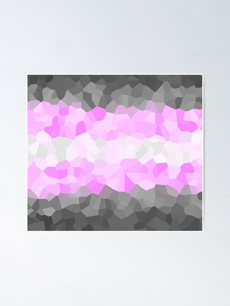 Crystal Demigirl Pride Flag Poster For Sale By Crypticrats Redbubble