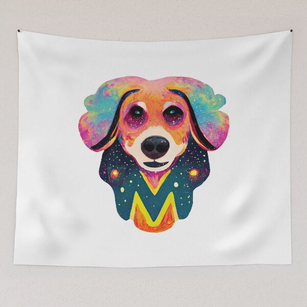 Item preview, Psychedelic Space Dog designed and sold by kualio.