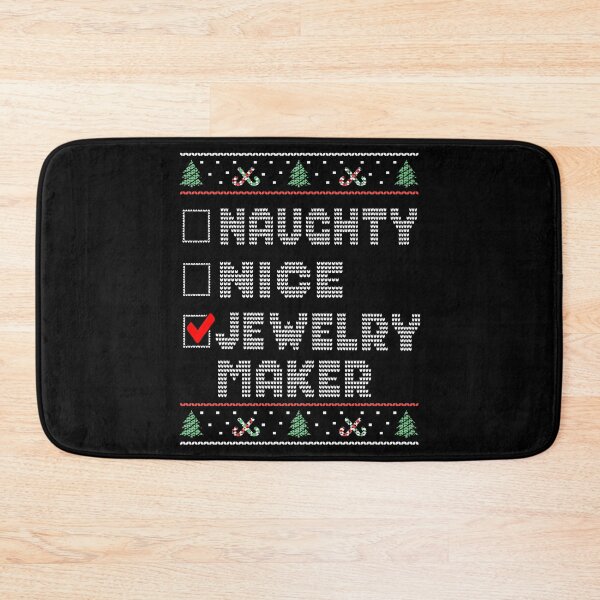 Item preview, Naughty Nice Jewelry Maker, Matching Christmas Group Pajama design designed and sold by Merchking1.