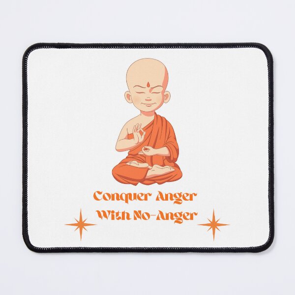 Item preview, Conquering Anger with Lord Buddha Motivation designed and sold by Quirky Dez.