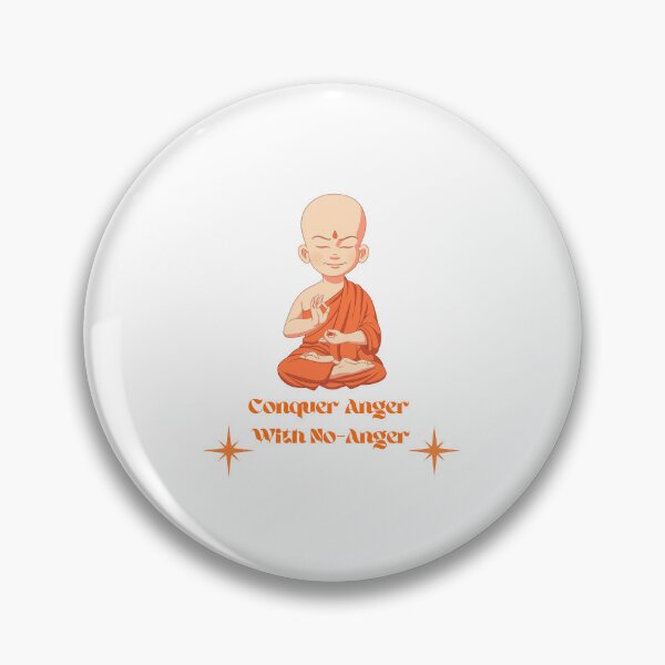 Item preview, Conquering Anger with Lord Buddha Motivation designed and sold by Quirky Dez.