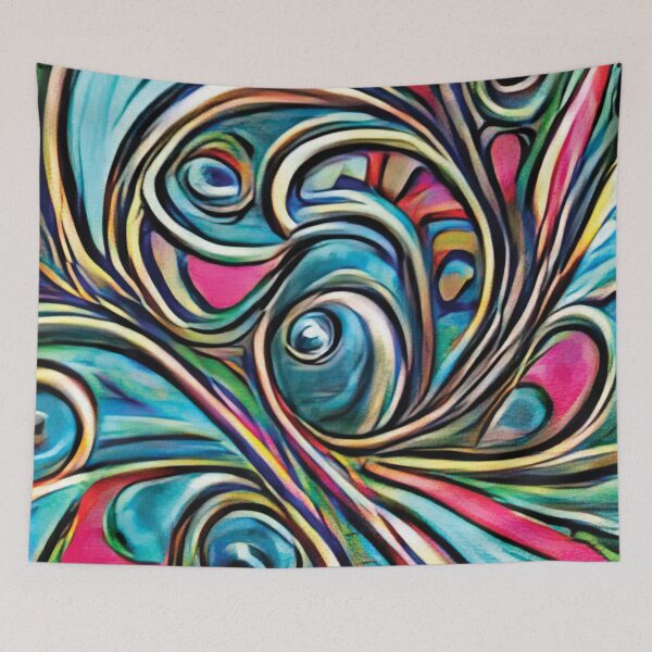 Item preview, Vibrant Life Abstract Digital Paintings designed and sold by ThinkFun! Design.