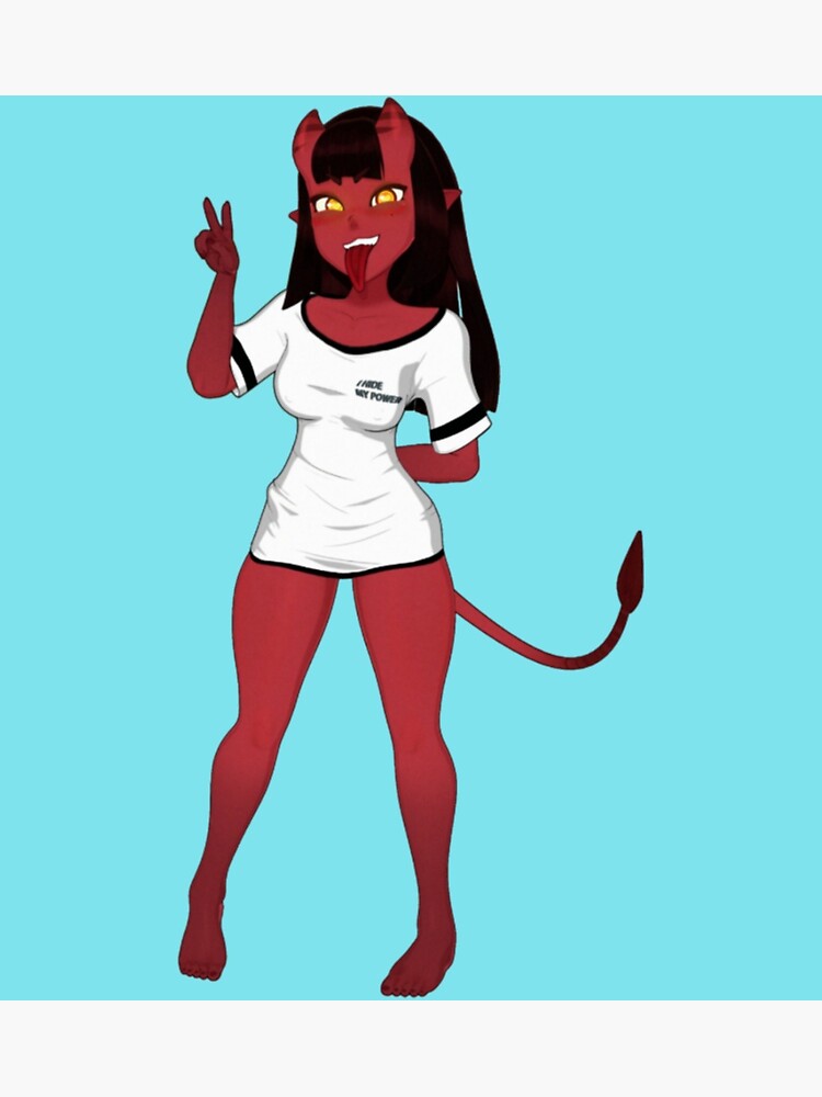 "Meru The Succubus Cute Girl " Poster For Sale By Boscioguidena | Redbubble