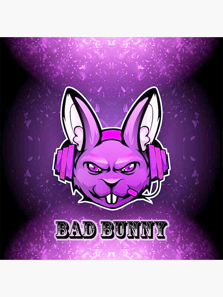 "Bad Bunny logo design rapper and singer from Puerto Rico ronron