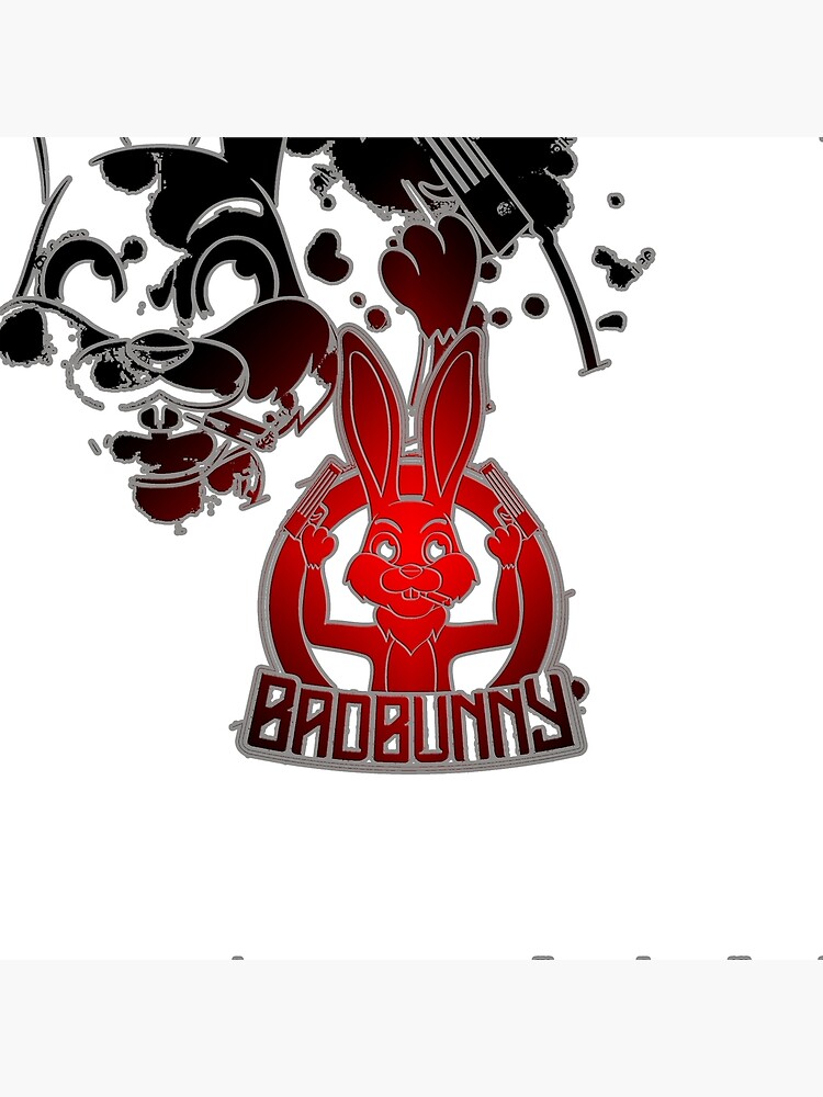 Bad Bunny Logo Design Rapper And Singer From Puerto Rico Ronron Poster For Sale By Lomanich21