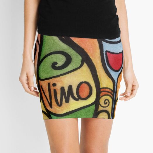 Vino - the Wine Lover Mini Skirt