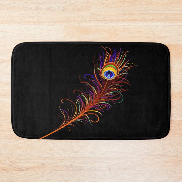 Item preview, Multicolored peacock feather illustration, Asiatic peafowl Feather designed and sold by ADRIALEIJA.