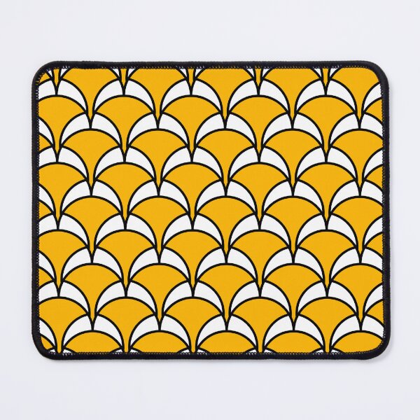 Item preview, Art Deco Pattern No 13 - Yellow and White - Vintage Geometric Motif designed and sold by Millusti.