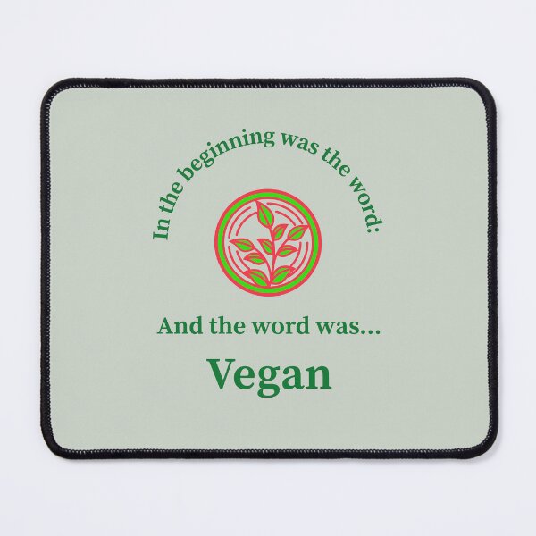 Item preview, In the beginning was the word and the word was Vegan designed and sold by Polymath  Designs.
